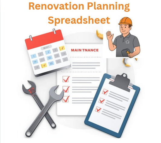 Renovation Planning Spreadsheet (Digital Download)